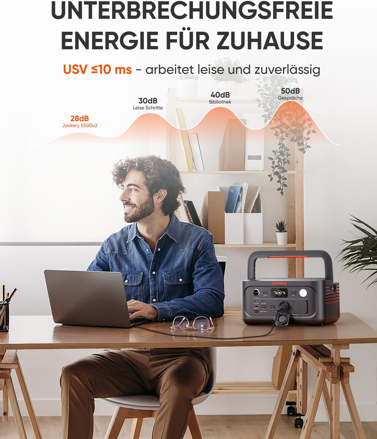 Jackery Explorer 500 V2 Tragbares Kraftwerk, 512 Wh Solargenerator 230 V/500 W (Spitze 1000 W) mit Schnellladung, LiFePO4-Akku 6000 Zyklen, Solargenerator für Camping, Wohnmobil, Notfälle, Reisen – Bild 8