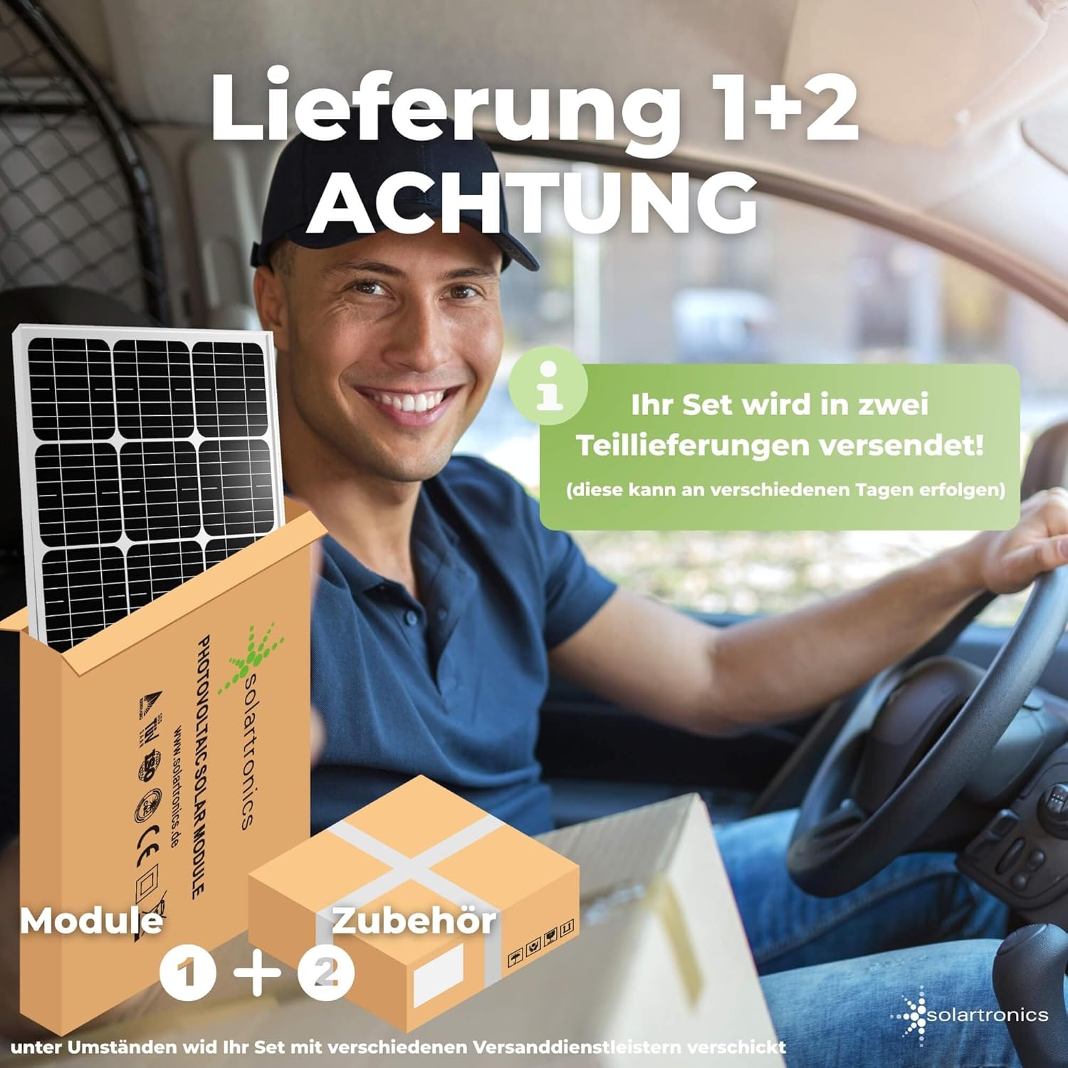 solartronics Komplettset 1 x 130 Watt Solarmodul, 600 Watt Konverter, Laderegler, eigenständige Photovoltaikanlage – Bild 7