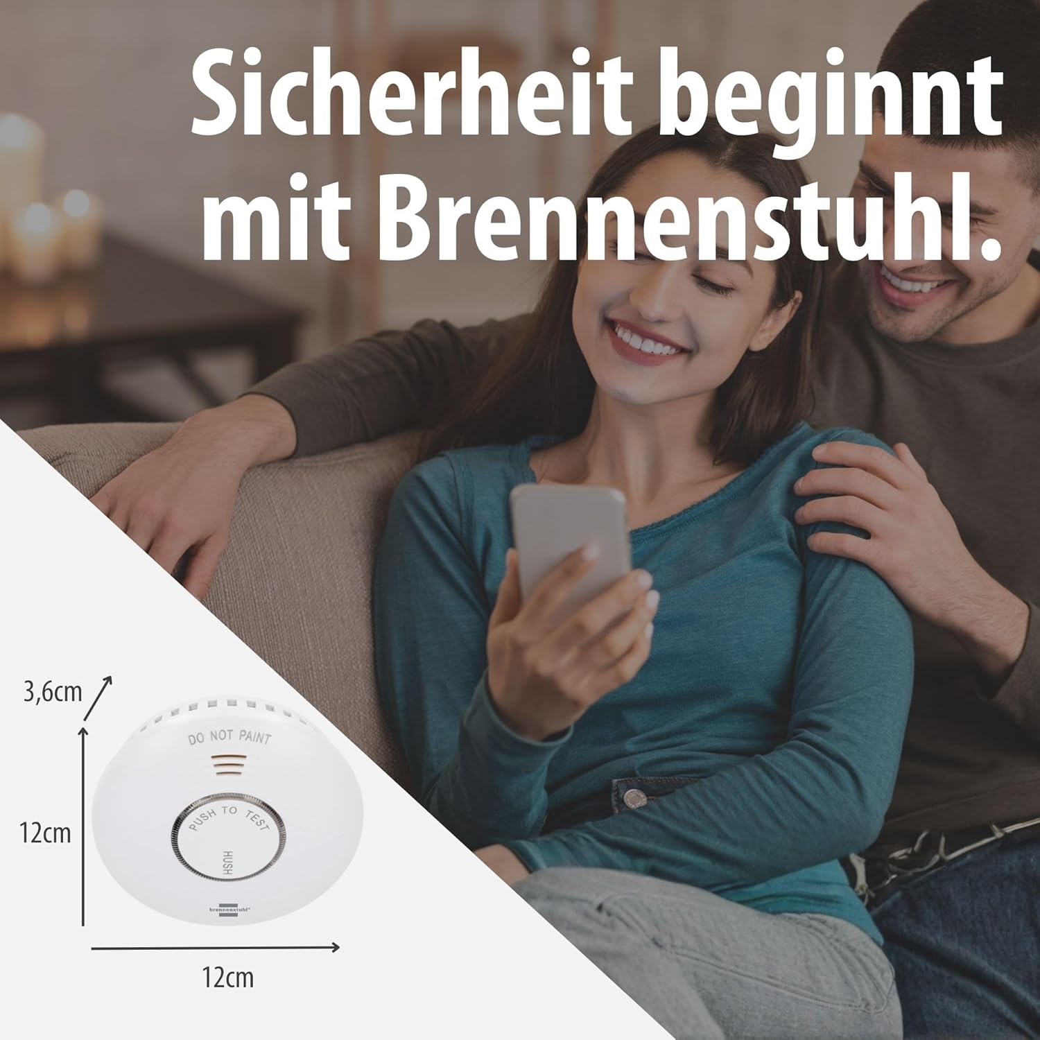 Brennenstuhl Connect WiFi Rauchwarnmelder RM A 3020, inkl. 2X Batterien | Rauchmelder WLAN inklusive 2x austauschbaren Batterien, geprüft nach EN 14604, mit App-Benachrichtigung – Bild 9