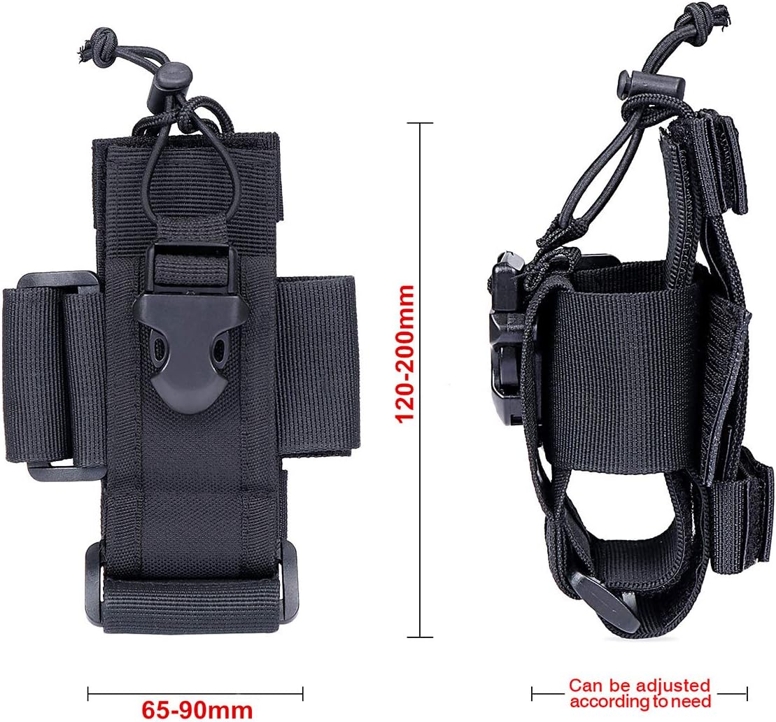 Funkgeräthalter Walkie Talkie, Funkgerät-Holstertasche, Molle-Tasche, taktische Walkie-Talkie-Tasche, Funkgerät-Holstertasche für Motorola-Funkgeräte für GPS-Telefone, Militär, Jagd, Camping – Bild 3