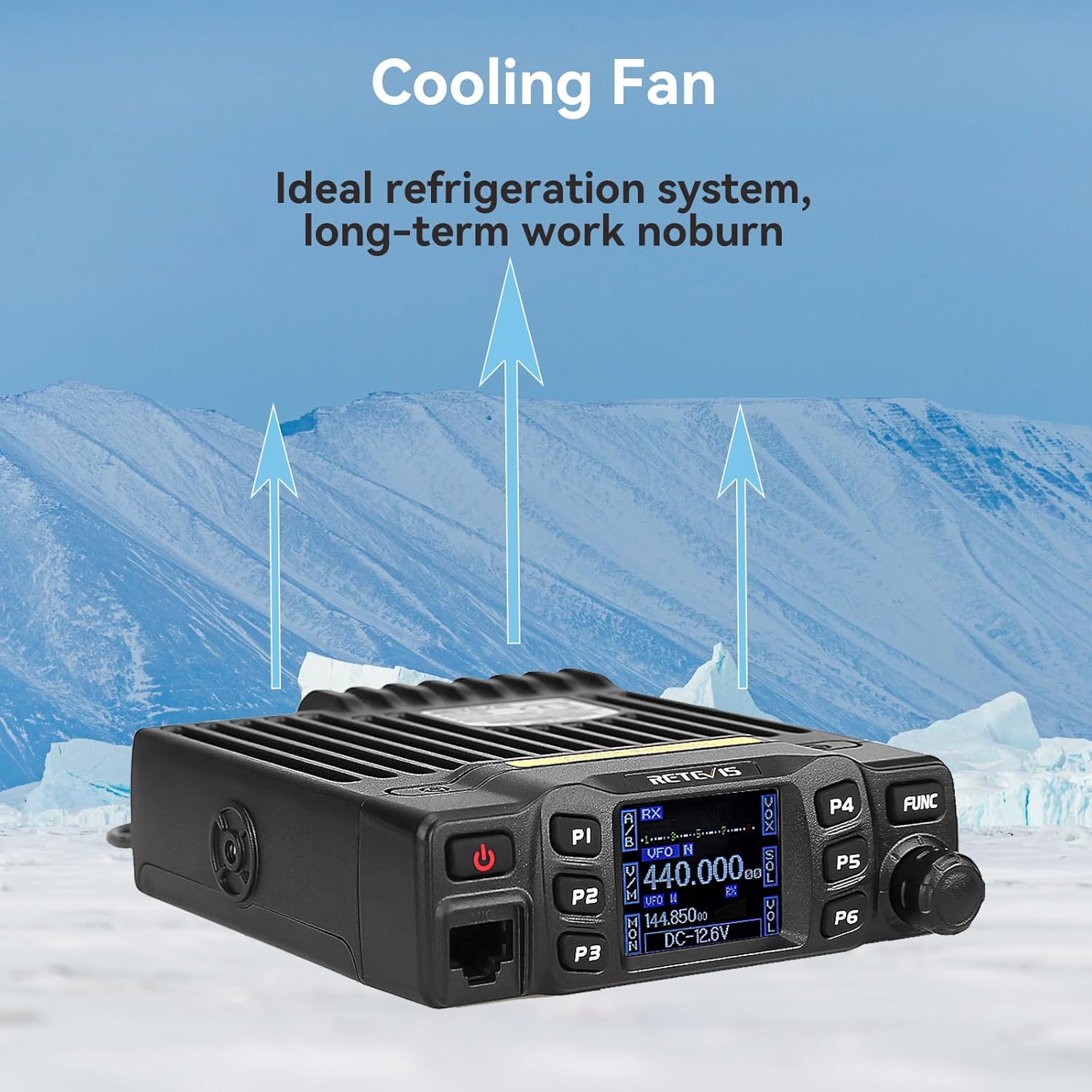 Retevis RT95 Dualband-Amateurfunkgerät, Amateurfunkgerät für Mobilgeräte, große Reichweite, sauberes Signal, Chirp, DTMF 5Tone, Radio-AutoTransceiver (schwarz) – Bild 8