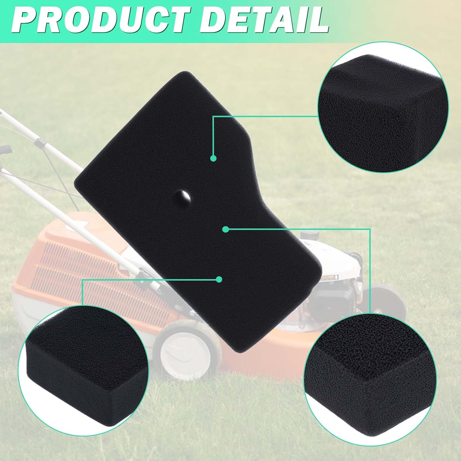 2er-Pack Luftfilter-Set für Honda EU22i EU20i EU2200i EU2000i EB2000i Serie Stromgenerator, ADEFOL Luftfilter mit Zündkerzen-Zubehörset ersetzt 17211-Z07-000 und 17218-Z07-000 – Bild 4