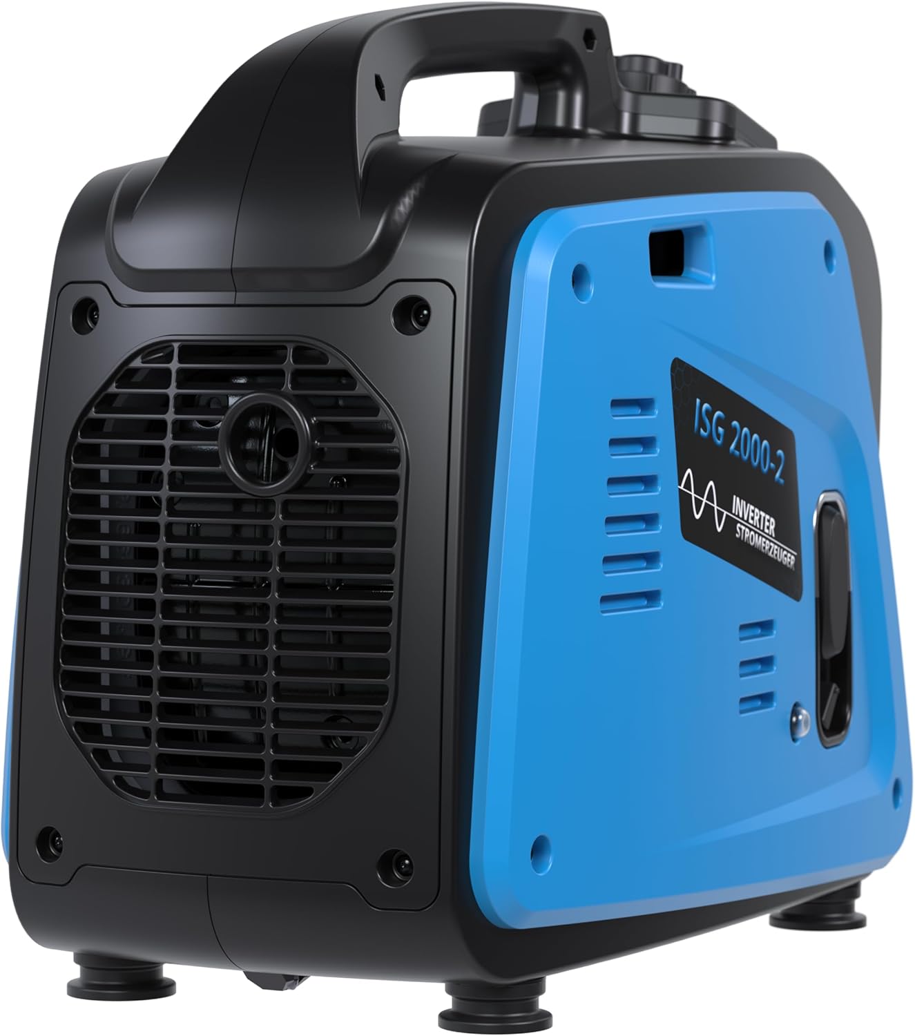 Güde Inverter-Stromerzeuger ISG 2000-2 (4-Takt-OHV-Benzinmotor, 2,11/2,86 (kW/PS), max. 2000 W, 2x 230 V, Laufzeit bis zu 5,9 h, Tankinhalt 4,1 l, Überlastschutz, Eco-Funktion, Antivibrationsfüße) – Bild 5