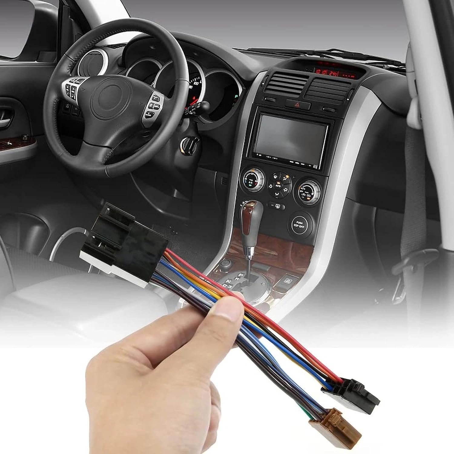 4 Stück 8-poliger Steckverbinder aus Kunststoff, brauner und schwarzer Steckverbinder, Kabelbaum-Adapter, Universalstecker für Autoradio-Sound-Lautsprecher, Crimp-Lautsprecher – Bild 7