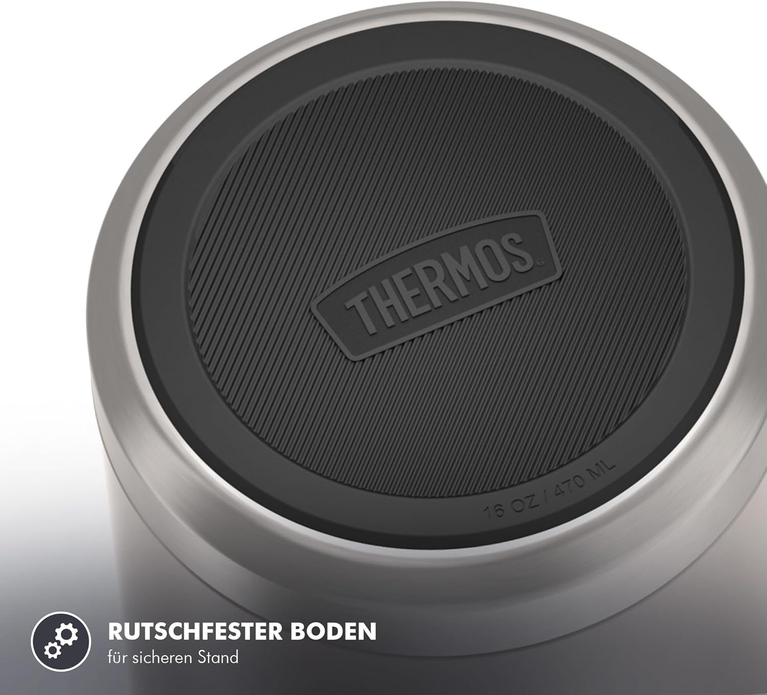 Thermos ICON Thermo-Speisebehälter Beige 0,47 L – Hält Speisen 10 Stunden heiß & 24 Stunden kalt, Edelstahl, absolut auslaufsicher, mit Klapplöffel, BPA-frei – Bild 6