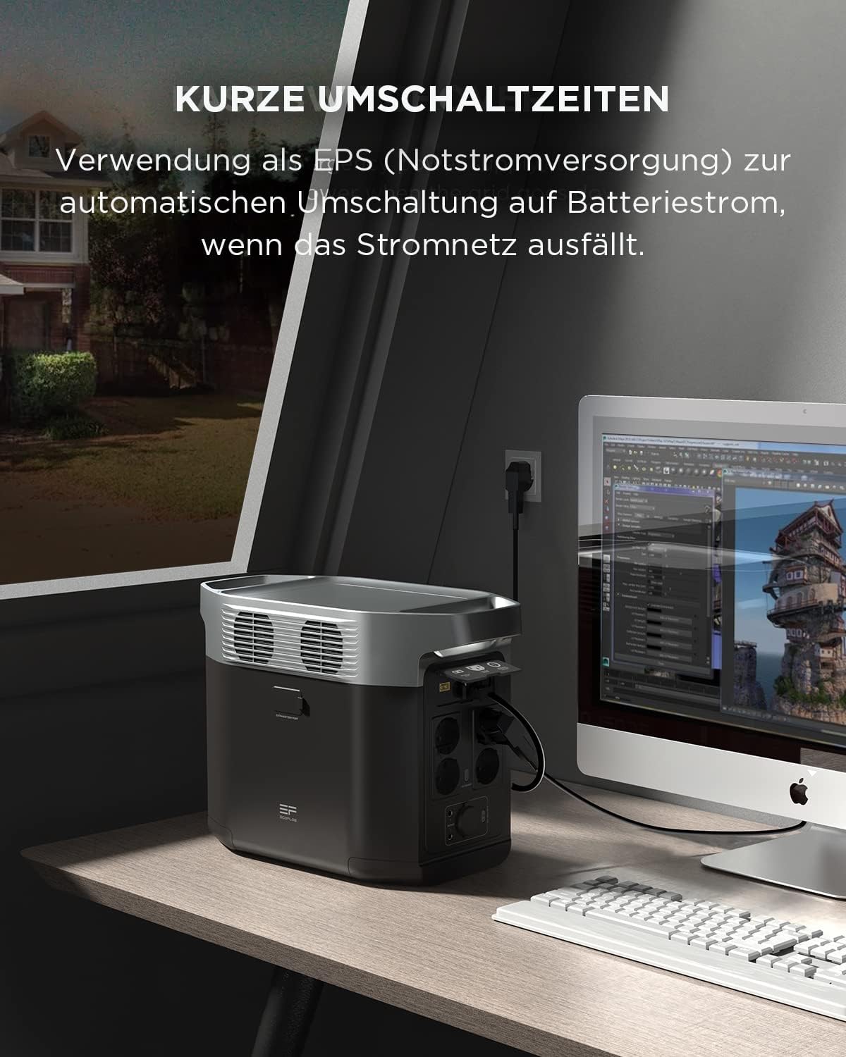 EF ECOFLOW Delta 2 Portable Power Station 1024 Wh, Solargenerator erweiterbare Kapazität bis zu 3 kWh, für Camping, Wohnmobile, kleine Verpackungsmängel, Produkt unbenutzt (generalüberholt) – Bild 10