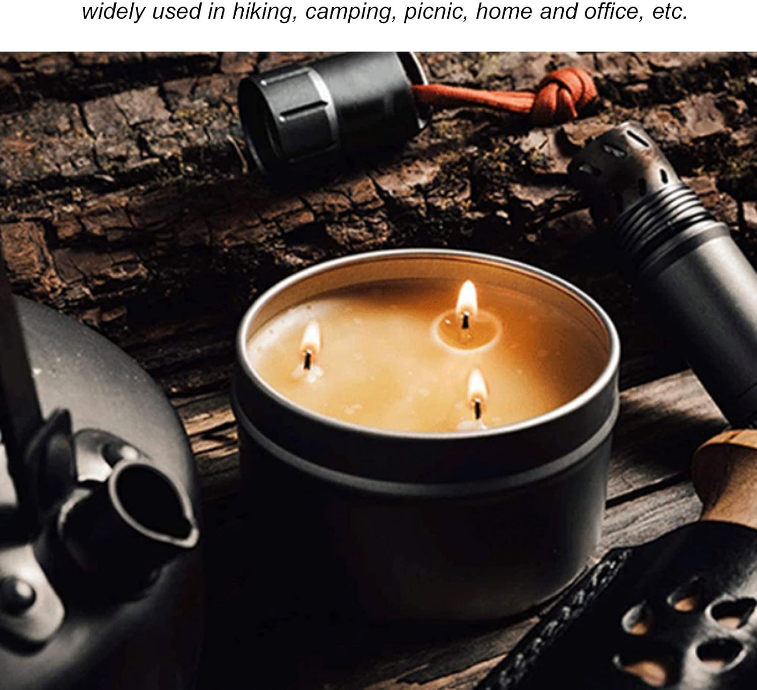 Für Aroma, Docht 36-Stunden-Notfallkerze, langlebige Überlebenskerze mit natürlichem, langsam brennendem Bienenwachs, Campingkerze, Duftkerze für Notfälle, Camping, Wandern, Wichtig – Bild 4
