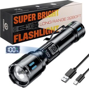 Esgofo Taschenlampe LED wiederaufla...
