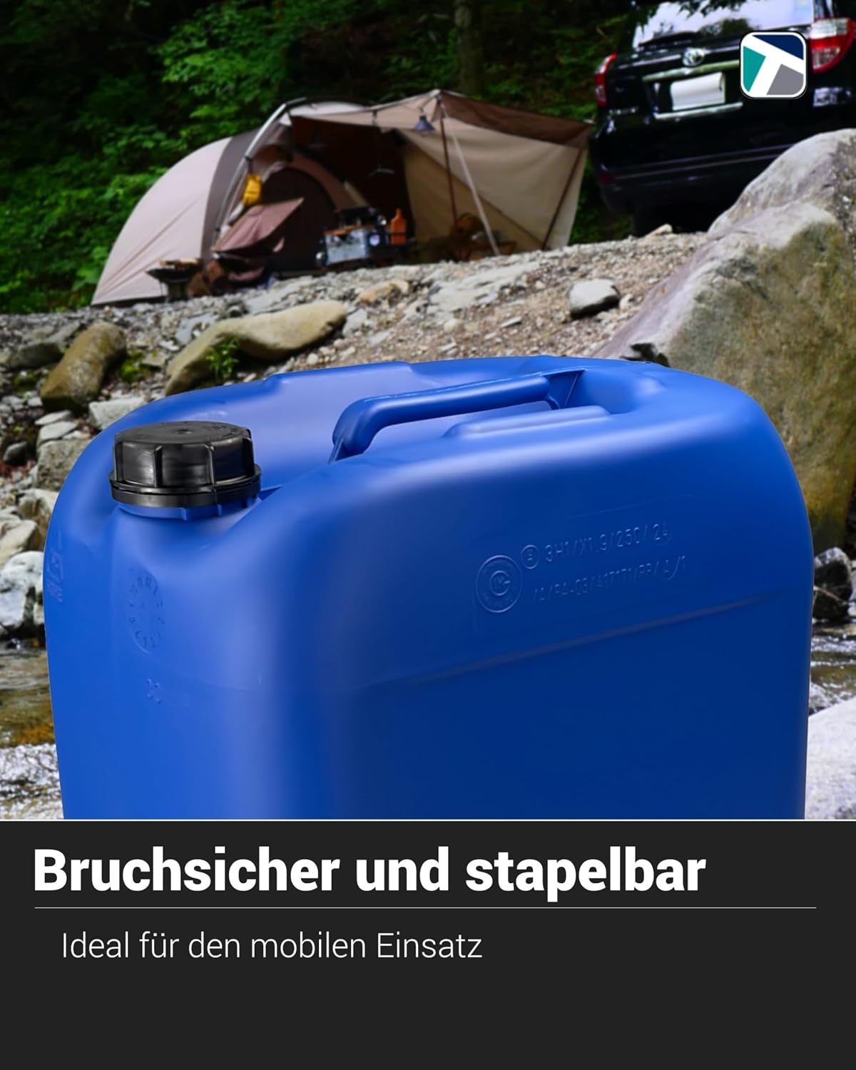 Trevendo Kunststoffkanister mit Zubehör, lebensmittelecht – Bild 8