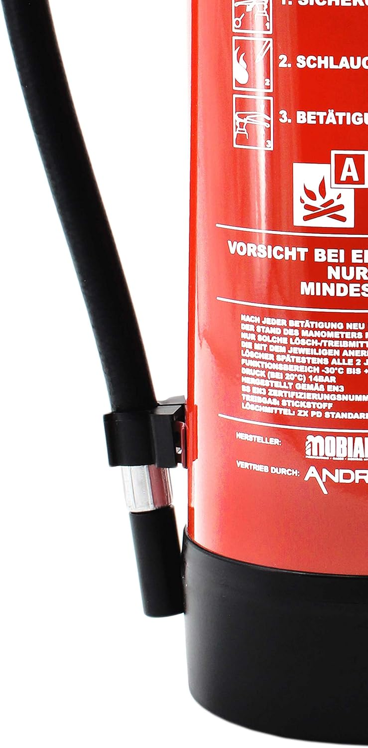 Original Andris Feuerlöscher 6 kg ABC Pulverfeuerlöscher 10 LE für Handwerk, Gewerbe und Industrie mit Andris Prüfzeugnis – Bild 3