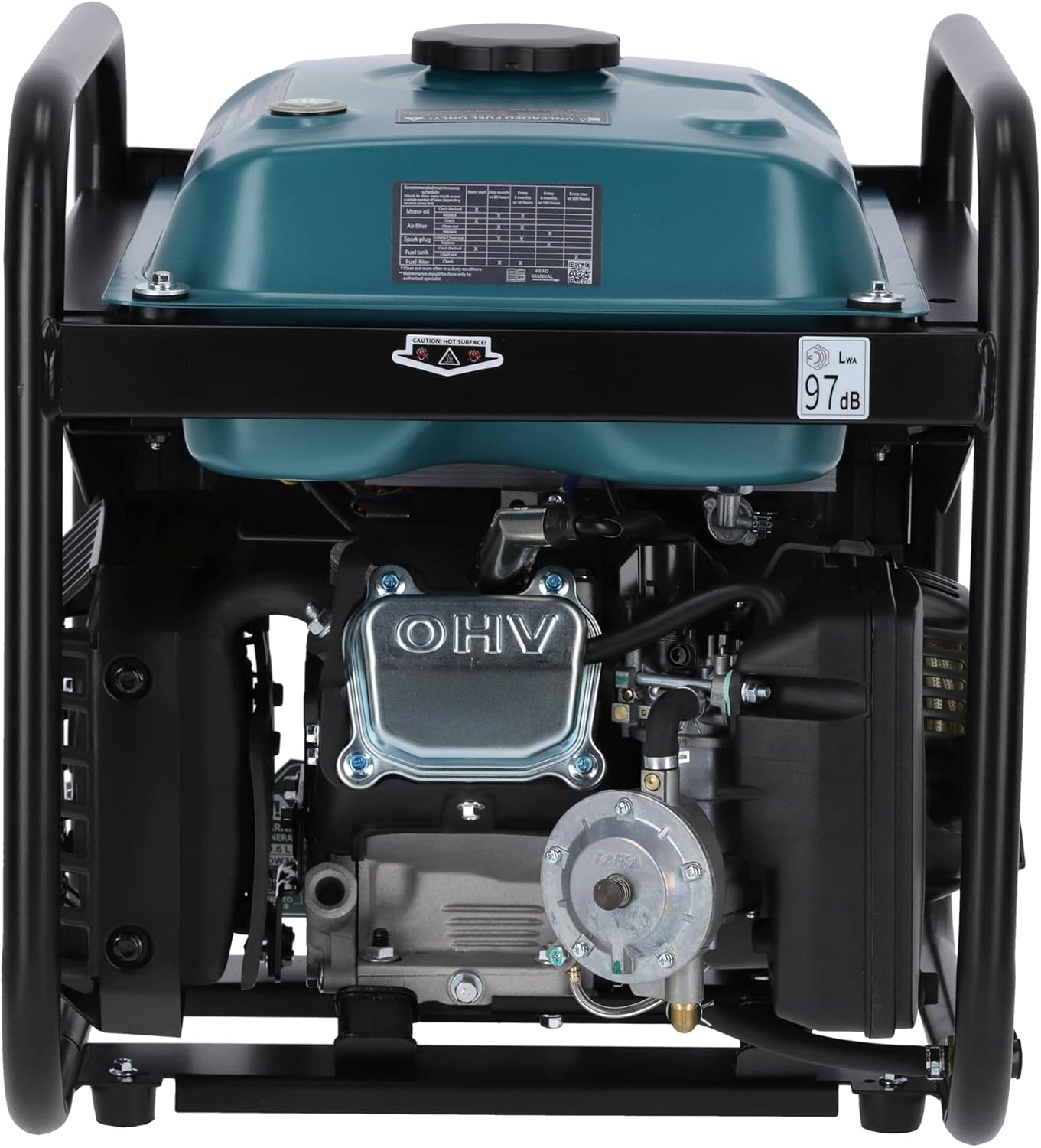 K&S Könner&Söhnen KS 4500iG Inverter Generator (Gas/Benzin) 4500 W, Stromerzeuger mit USB, Eco-Modus, Notstromaggregat für Camping, Haus und Werkstatt, Generator Inverter, Stromerzeuger Benzin LPG – Bild 5
