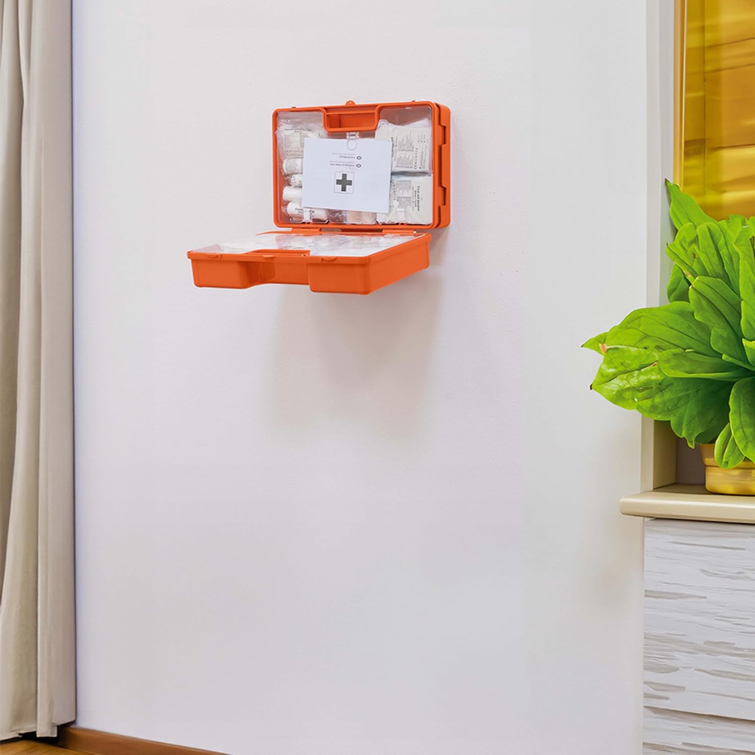 Petex Professional Professioneller Erste-Hilfe-Kasten DIN 13157 mit Wandhalterung Orange – Bild 12