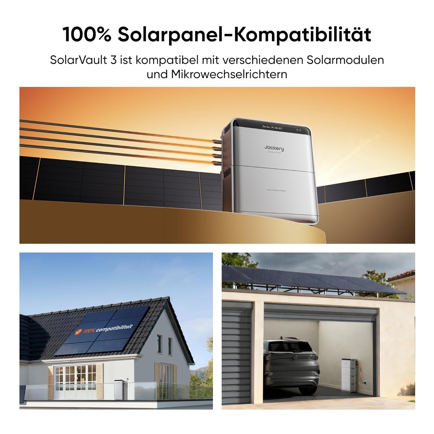 Jackery SolarVault 3 Pro Max Balkonkraftwerk mit Speicher, 2500 W, 4 MPPT, 4000 W PV-Eingang, 2500 W Notstromversorgung, erweiterbar auf bis zu 15 kWh – Bild 9