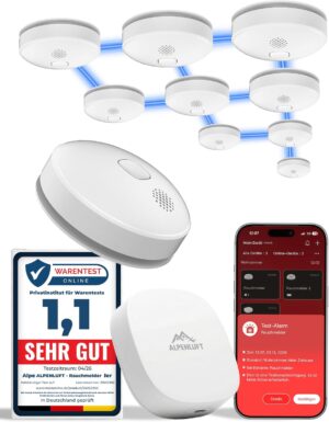 ALPENLUFT Rauchmelder mit Smart App...