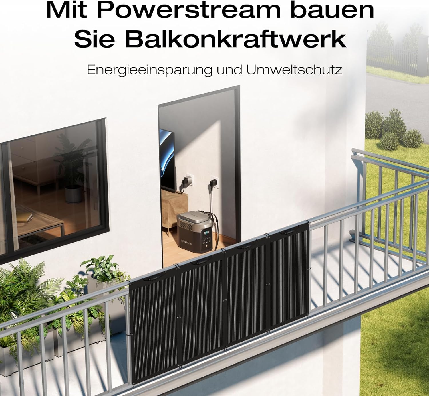 EF ECOFLOW Delta 2 Portable Power Station 1024 Wh, Solargenerator erweiterbare Kapazität bis zu 3 kWh, für Camping, Wohnmobile, kleine Verpackungsmängel, Produkt unbenutzt (generalüberholt) – Bild 2