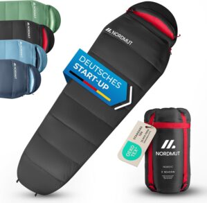 NORDMUT® Schlafsack Erwachsene –...