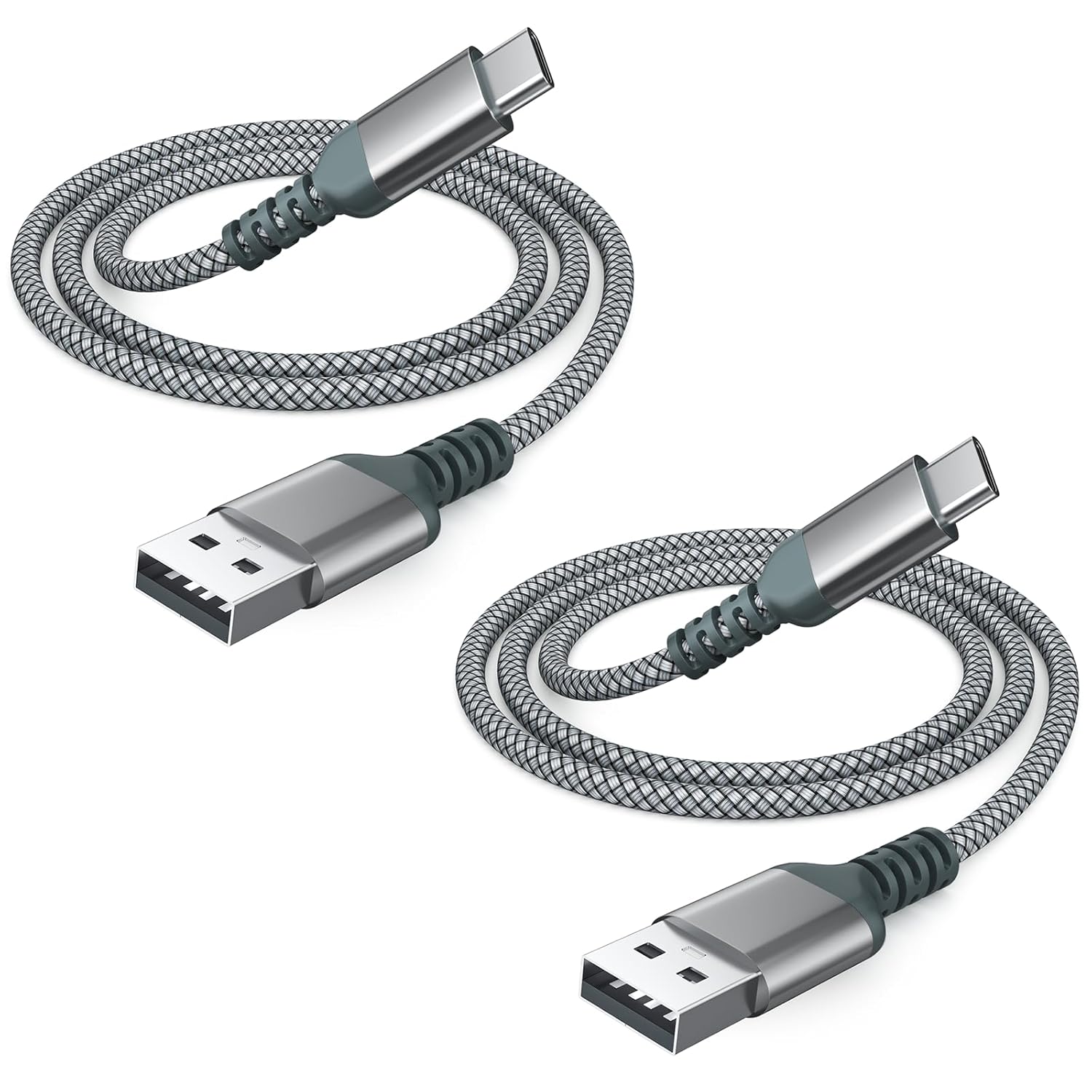 USB-auf-USB-C-Kabel, CarPlay-Autokabel, Typ-C-Schnellladekabel für iPhone 16/16 Pro Max, 15 Pro, 15 Plus, iPad, Samsung Galaxy und andere Geräte mit Typ-C-Anschluss (2, 1,2 m)