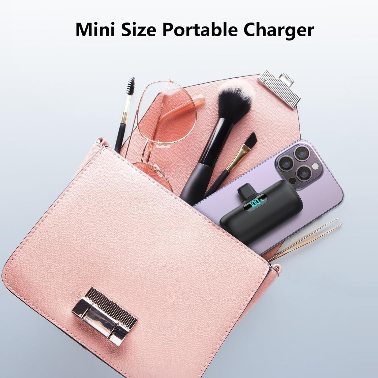Powerbank USB C 5000 mAh, Mini-Powerbank, klein aber stark, 15 W, PD 3.0, schnelles Laden, tragbarer externer Akku mit LED-Anzeige, kompatibel mit iPhone 17/16/15, Samsung S25/24, Android-Handys – Bild 7