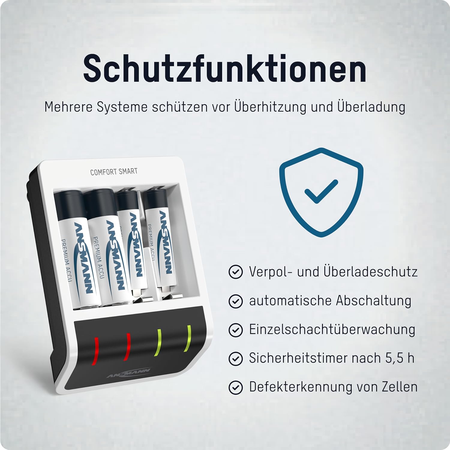 Ansmann Batterieladegerät – Automatisches Batterieladegerät mit Perfect 7-Ladetechnologie und Reparaturmodus – Bild 5