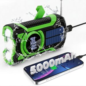 Solar-Kurbel-Notfallradio mit Handk...