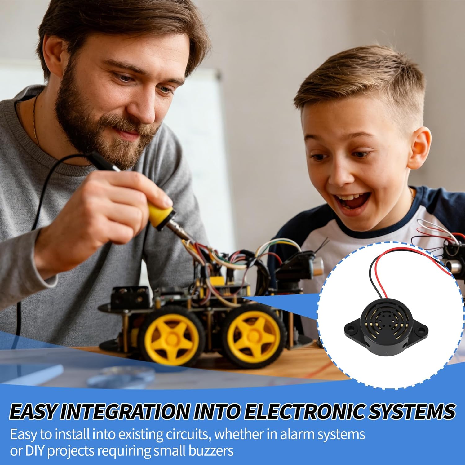 2 Stück Summer Alarm Elektronischer Piepton Summer DC 3V 12V 24V, 100 dB lauter Warnton, Dauersignalgeber für vielfältige Einsatzmöglichkeiten in der Arbeitssicherheit und bei Heimwerkerprojekten – Bild 5