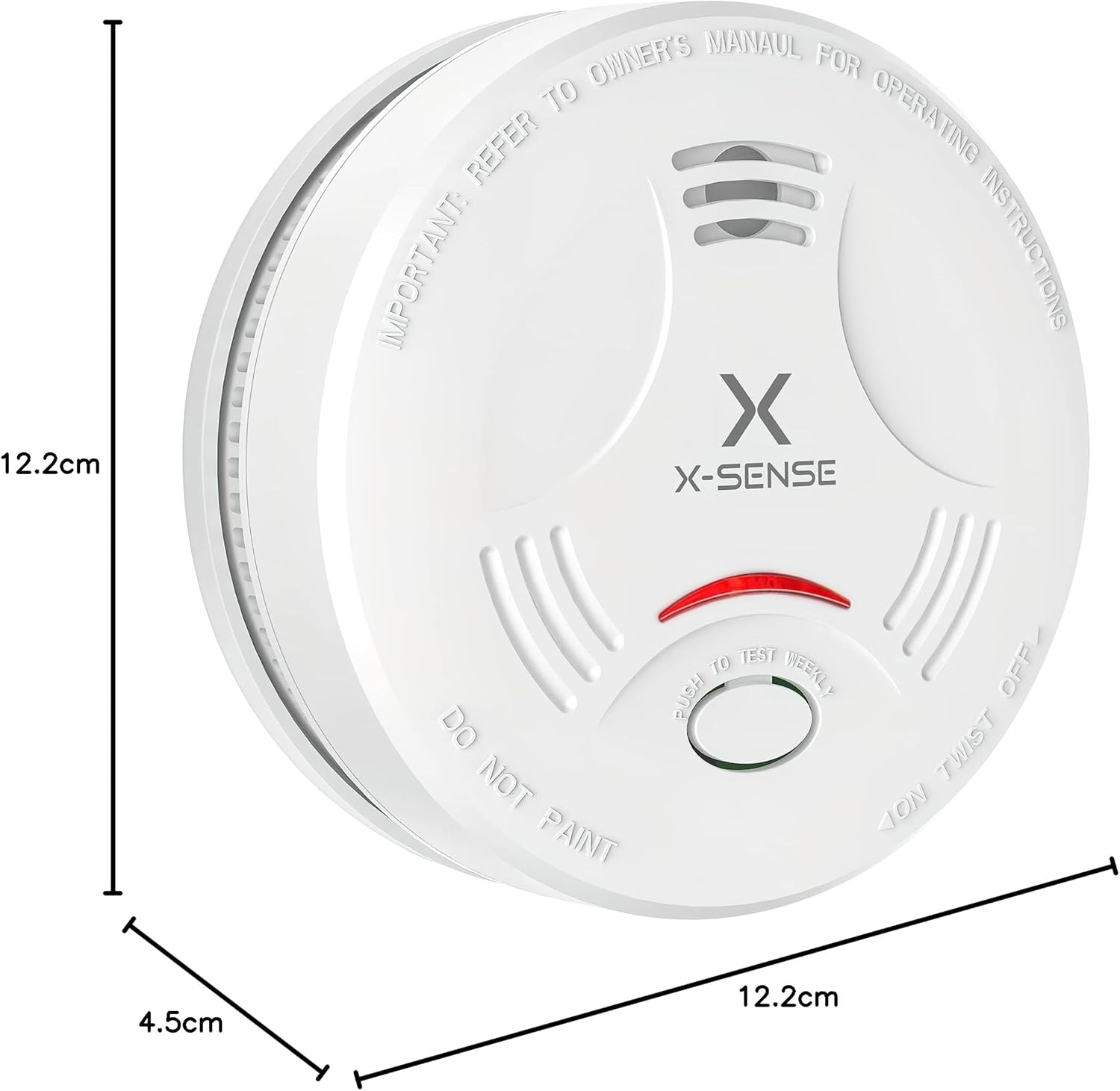 X-Sense SD11 Rauchmelder, TÜV und DIN EN 14604 geprüft, weiß – Bild 8