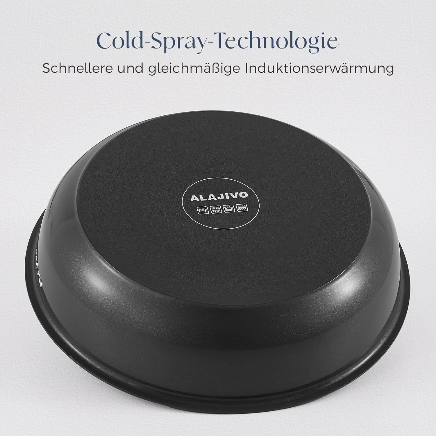 Kochtopfset mit abnehmbarem Griff, 9-teiliges Pfannenset mit Antihaftbeschichtung, Keramikpfanne, Induktionskochtopfset mit Deckel, für alle Herdarten, ofenfest, ofenfest (Dunkelgrau) – Bild 3