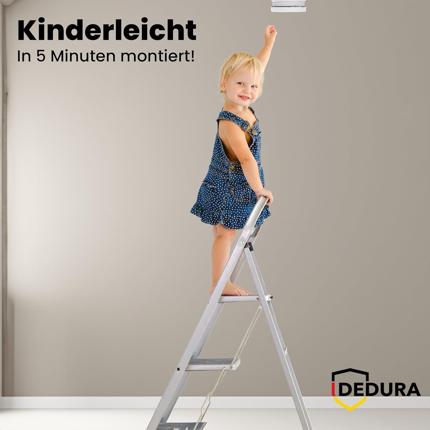 Rauchmelder 12er Set mit 10 Jahren Garantie, BSI zertifiziert nach DIN EN14604, inklusive 9V Batterie, Rauchmelder, Feuermelder – Bild 3