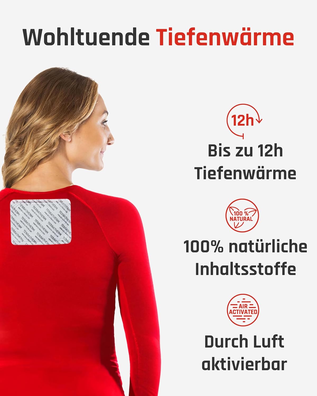 Wärmepflaster für Rücken, Nacken und Schulter, 12 Stunden angenehme Tiefenwärme, Rückenwärmer, selbstklebend und luftaktiviert | 10er Pack, 12 Stunden wohltuende Tiefenwärme, Rückenwärmer, Körperwärmer, selbstklebend und luftaktiviert – Bild 2