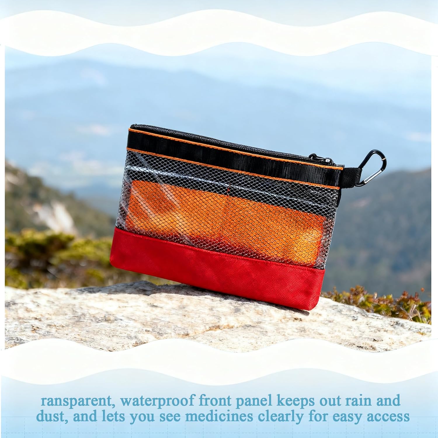 3-teiliges Erste-Hilfe-Set, transparente Notfalltasche, kleines Erste-Hilfe-Set für Kinder, Outdoor, Auto, Zuhause, Reisen, Büro, Zuhause, Wandern, Arbeitsplatz, Camping, Fahrrad, Campingzubehör, Reise-Gadgets Notfall – Bild 3