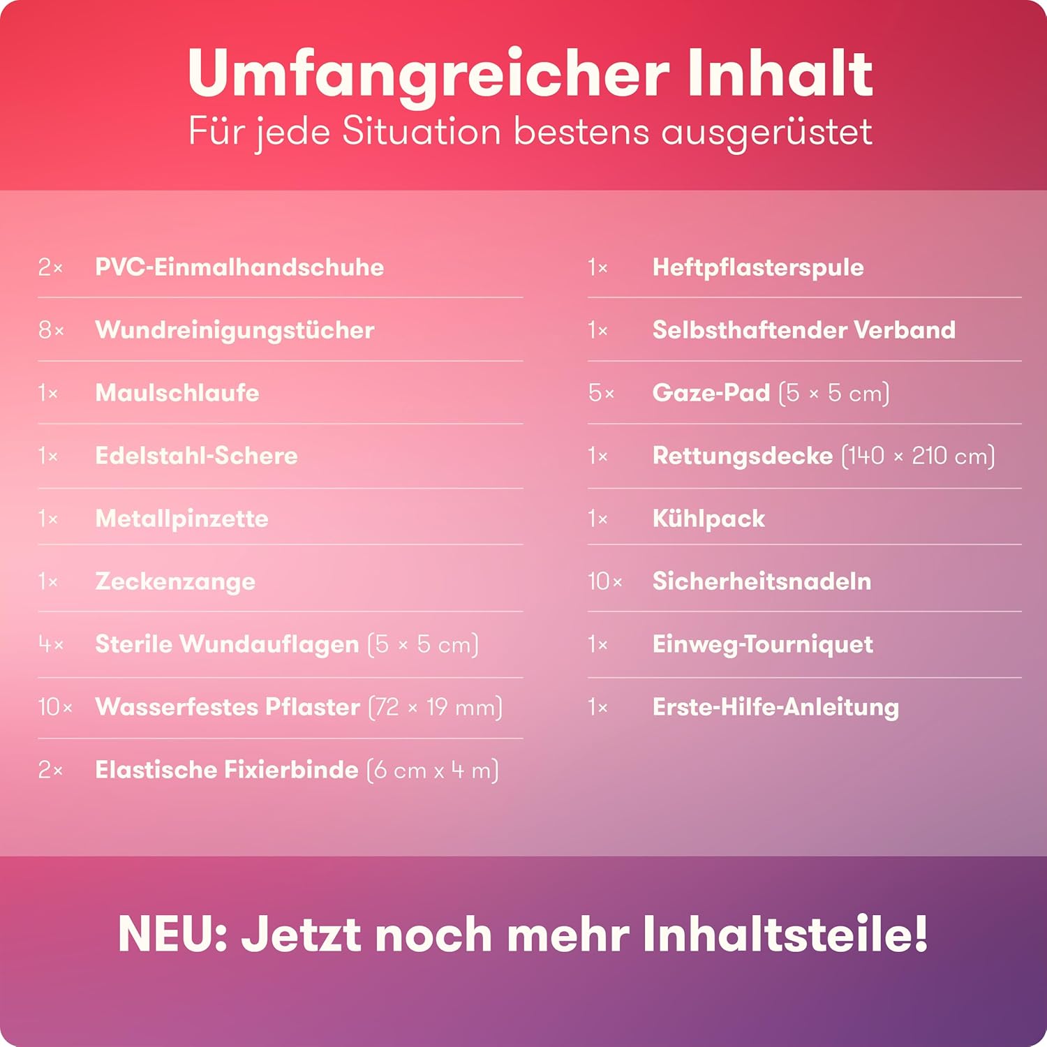 PURAHELP Erste-Hilfe-Set für Hunde und Katzen (51-teilig) – Erste-Hilfe-Erste-Hilfe-Tasche mit Zeckenpinzette, Pinzette & mehr – Notfallset für Hunde & Katzen – Hundeapotheken-Set – Erste-Hilfe-Notfallset Hund – Bild 3