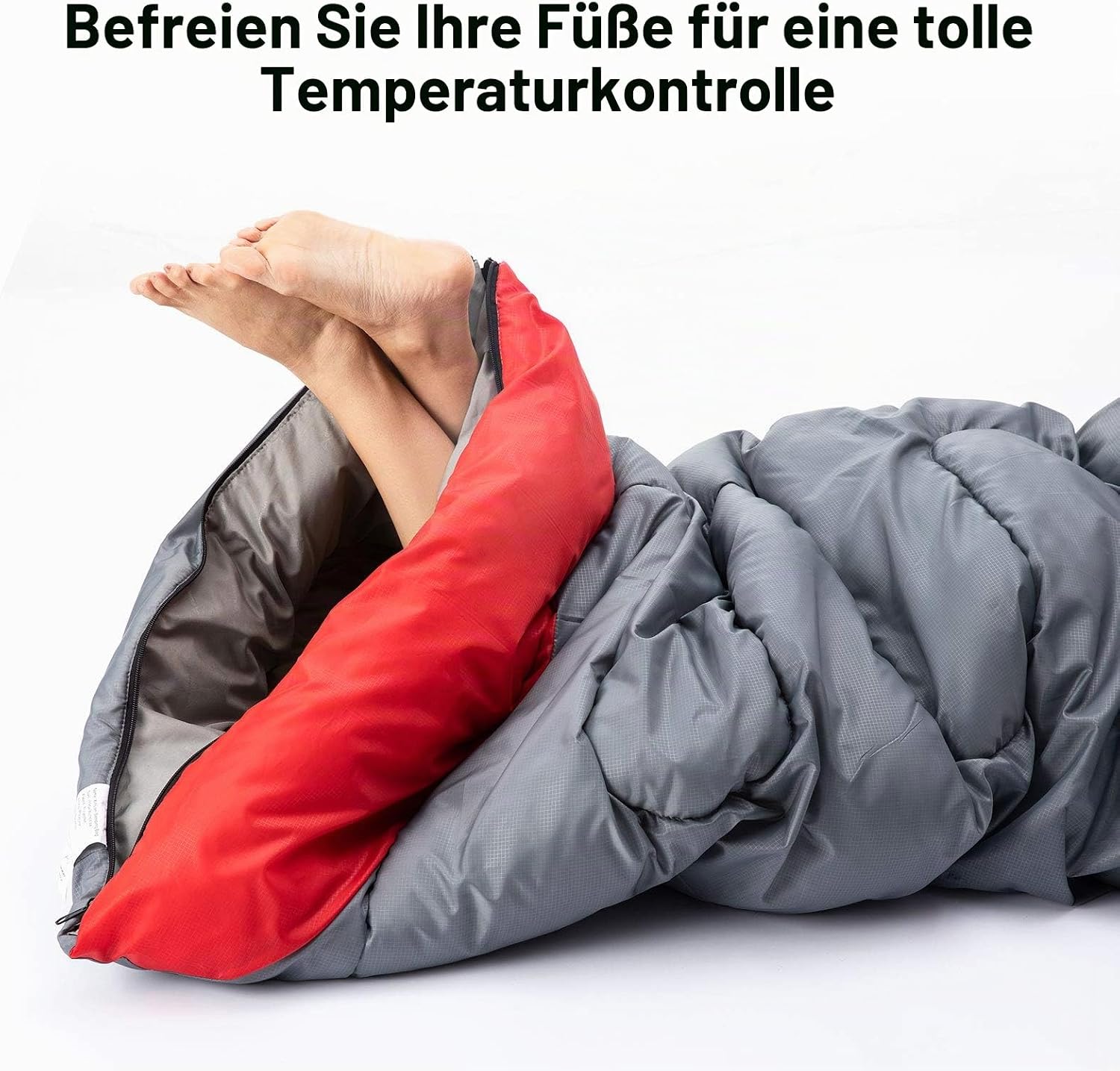 BISINNA Schlafsack 1,9 kg, 4 Jahreszeiten, wasserdichter, warmer Deckenschlafsack mit Kompressionsbeutel für Erwachsene, Damen, Herren, Outdoor-Camping, Wandern – Bild 9