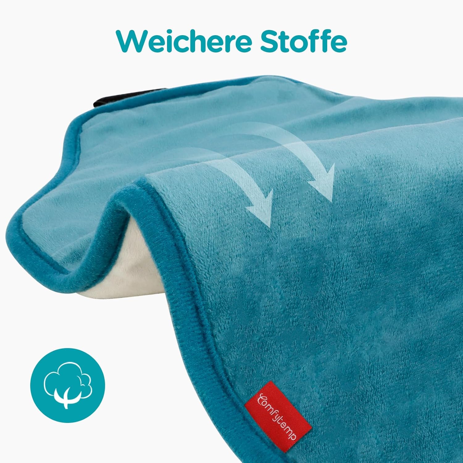 Comfytemp großes Heizkissen für den Rücken mit 9 Heizstufen, 0,5-9h, automatische Abschaltung, 39 x 61 cm, elektrischer Rückenwärmer, Wärmegürtel, Wärmekissen, maschinenwaschbar (max. Taillenumfang: 120 cm) – Bild 8