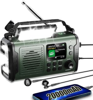20000 mAh Kurbelradio mit Handy-Lad...