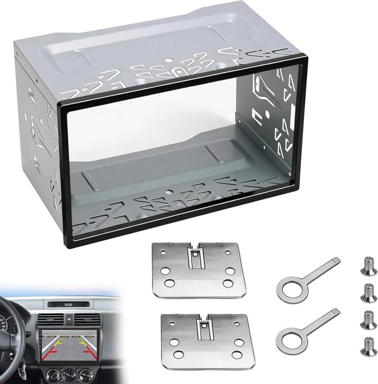 DYOUen Autoradio-Einbaurahmen, 2DIN, Doppel-Metallrahmen-Halterung, Blenden-Montageset für Doppel-DIN-Autoradio, Auto-DVD-Player, GPS-Navigation