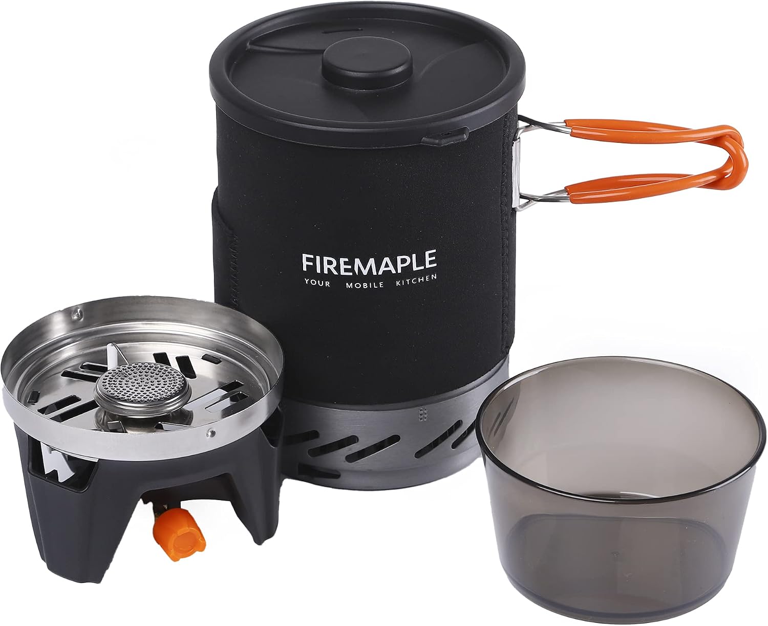 Fire-Maple „X1“ Outdoor-Campingkocher, Gasstrahlbrenner – kompakter Gaskocher für Trekking, Wandern, Rucksackreisen, Bushcraft, Angeln und Jagen – leichte Campingausrüstung, Schwarz – Bild 2