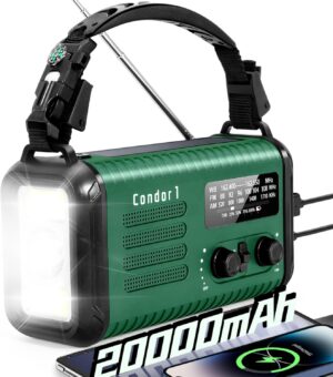 Notfall-Kurbelradio, 20.000 mAh/740...