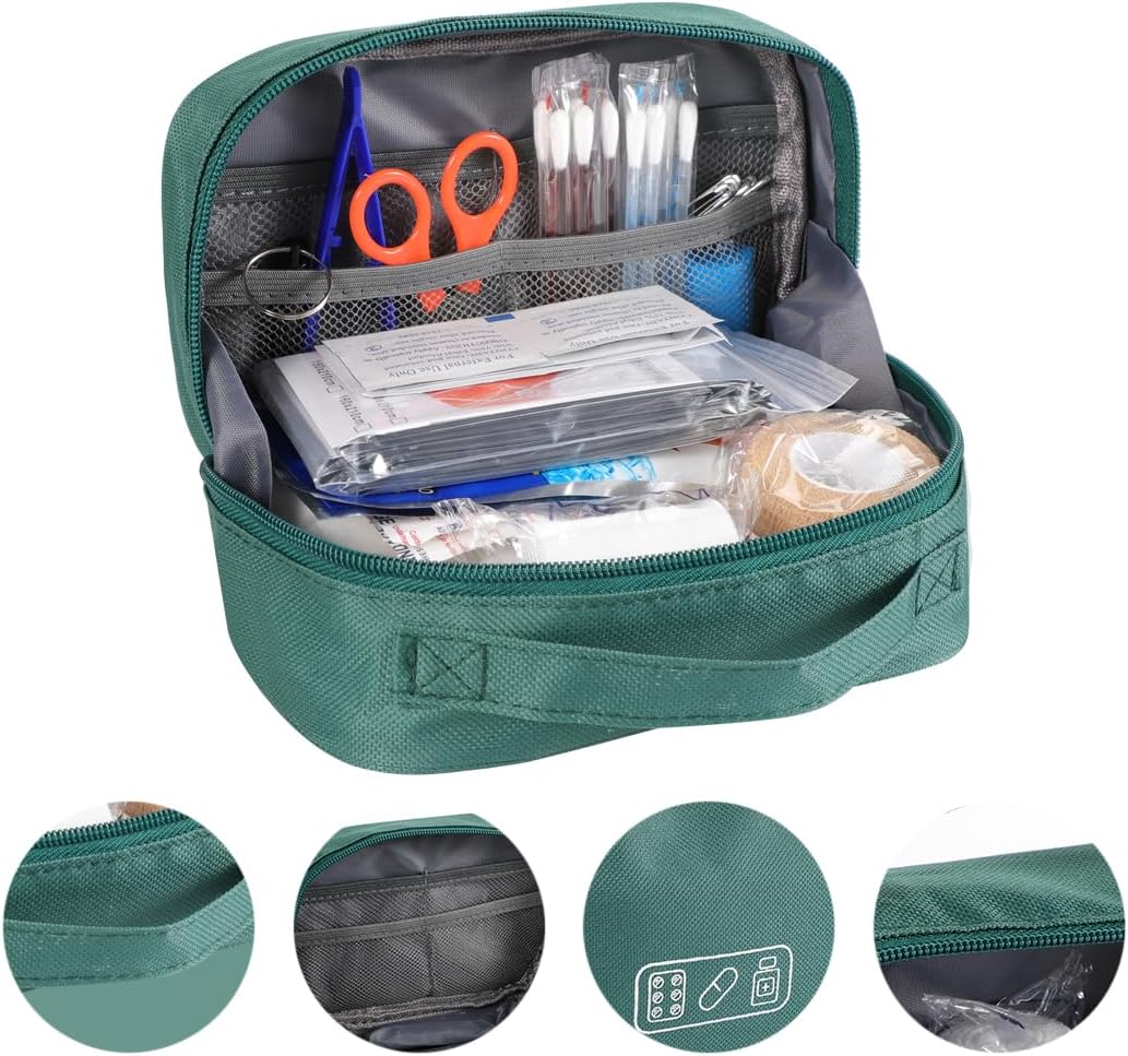 Erste-Hilfe-Set, 98-teilig, Notfalltasche, Notfallset, klein, für Zuhause, Auto, Reisen, Büro, Sport, Wandern, Camping, Rettung – Bild 3