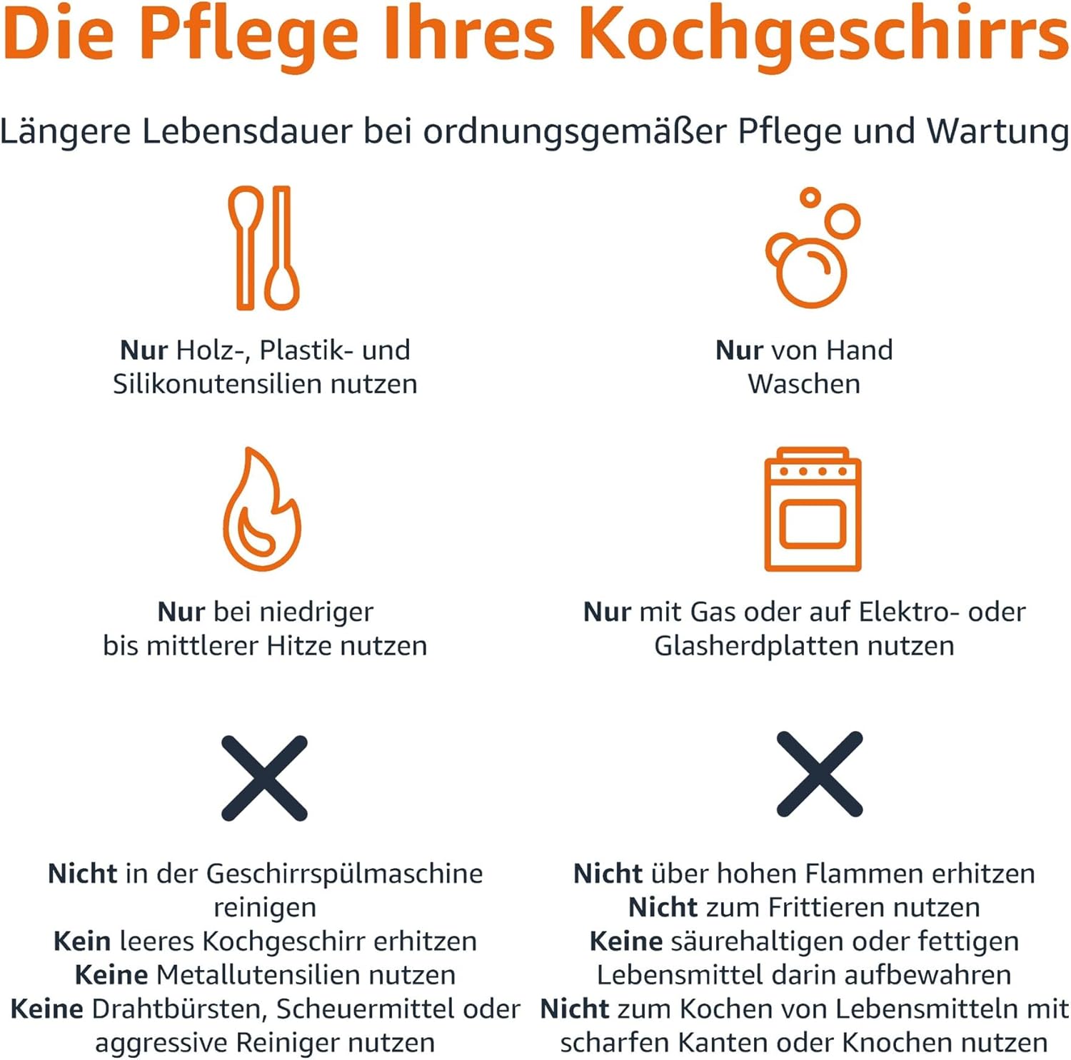 Amazon Basics – 15-teiliges Kochgeschirr mit Antihaftbeschichtung, Schwarz – Bild 5