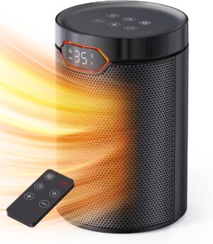 QEXREED Heizlüfter, 1500 W, PTC-He...