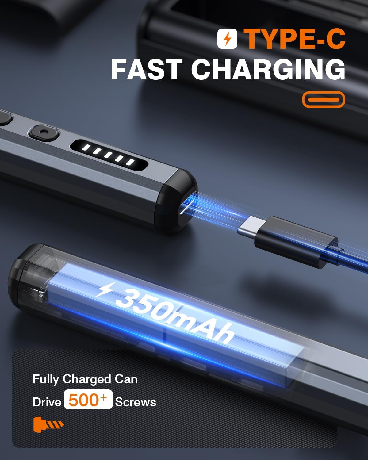 JOREST Mini-Elektro-Schraubendreher-Set, 38-in-1 magnetisches Präzisions-Schraubendreher-Set, Reparaturwerkzeug-Set für iPhones, Laptops, Drohnen, Geschenke für Männer, Geburtstagsgeschenk für Papa – Bild 6