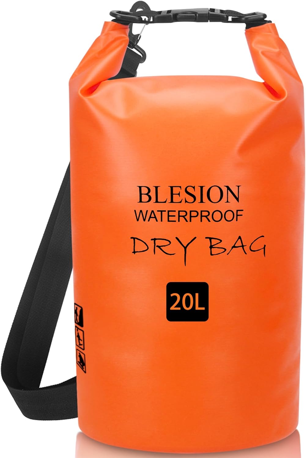 BLESION Trockentasche, 5 l/10 l/15 l/20 l/30 l, wasserdichte Tasche, verstellbarer Schultergurt, wasserdichter Rucksack für Kajakfahren, Angeln, Schwimmen, Wandern, Reisen