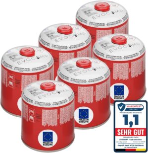 6 x Butan-Gaskartuschen 500 g, Schr...
