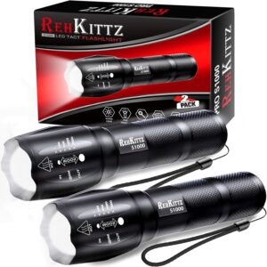REHKITTZ Taschenlampe, extrem helle...