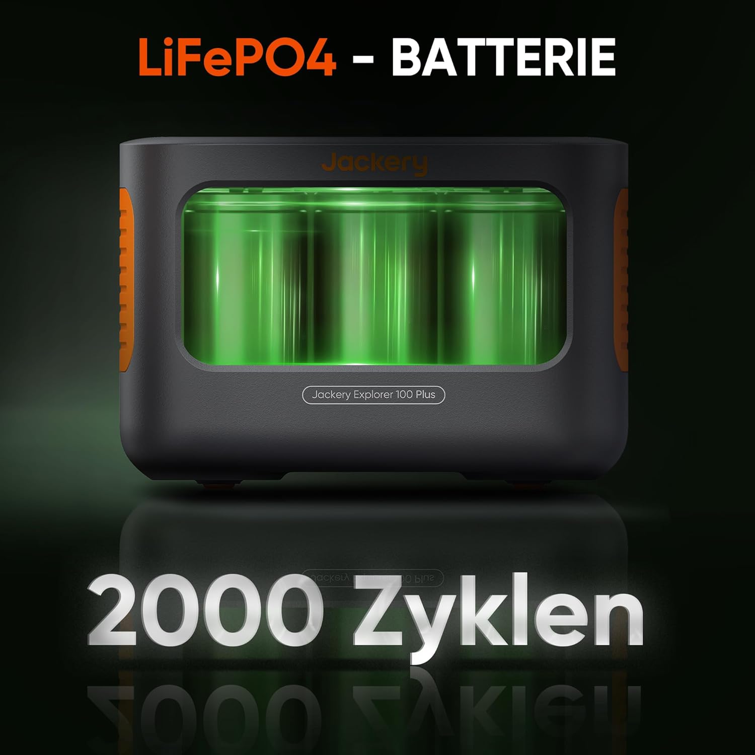 Jackery E100 Plus tragbares Kraftwerk mit 40 W Solarpanel | 99Wh LiFePO4-Akku, 3 Anschlüsse und 128 W Leistung für Reisen, mobiles Arbeiten und Alltag – Bild 6