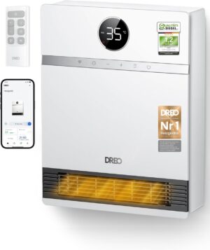 Dreo Smart Wandkonvektor, 30°-Lüf...