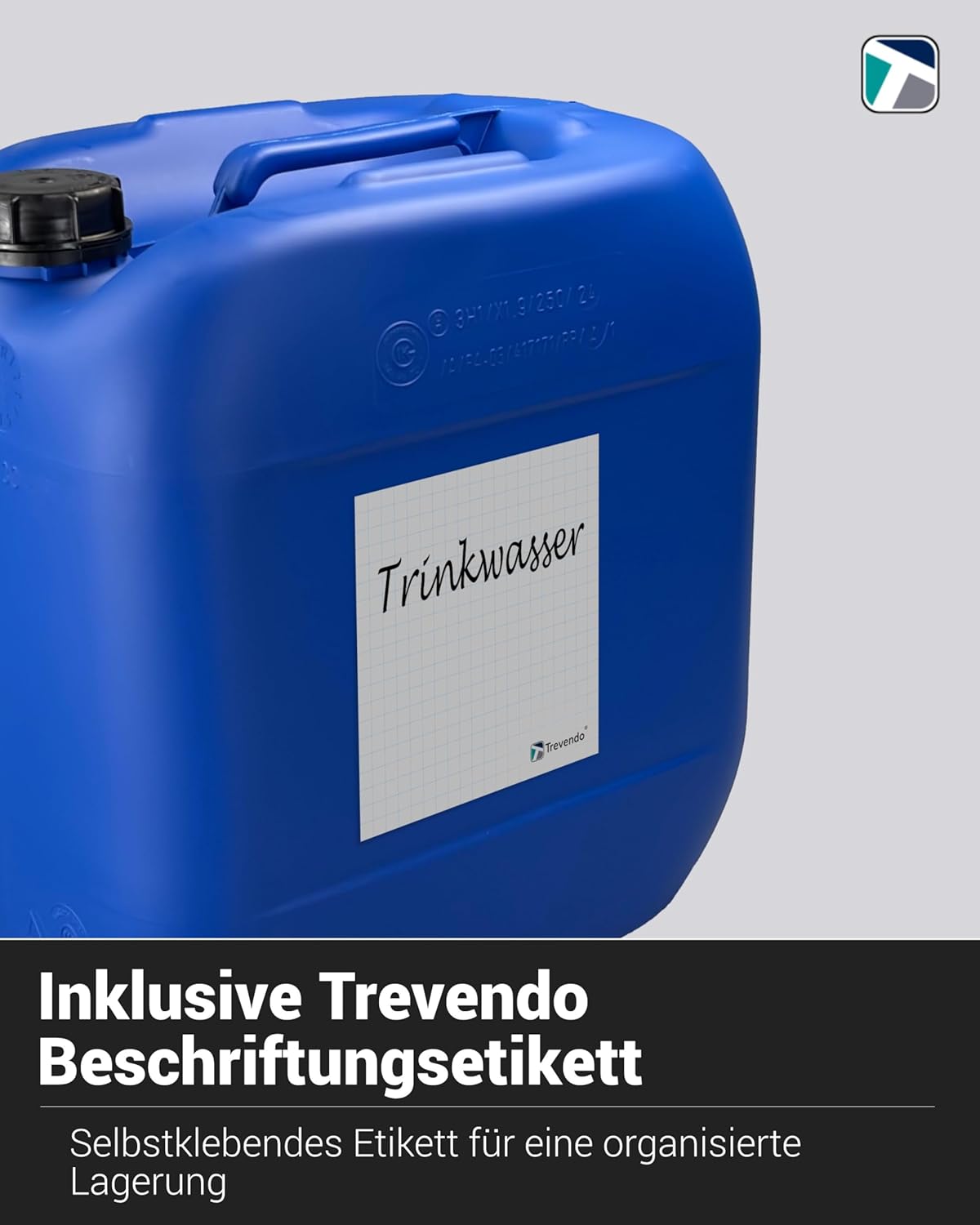 Trevendo Kunststoffkanister mit Zubehör, lebensmittelecht – Bild 4