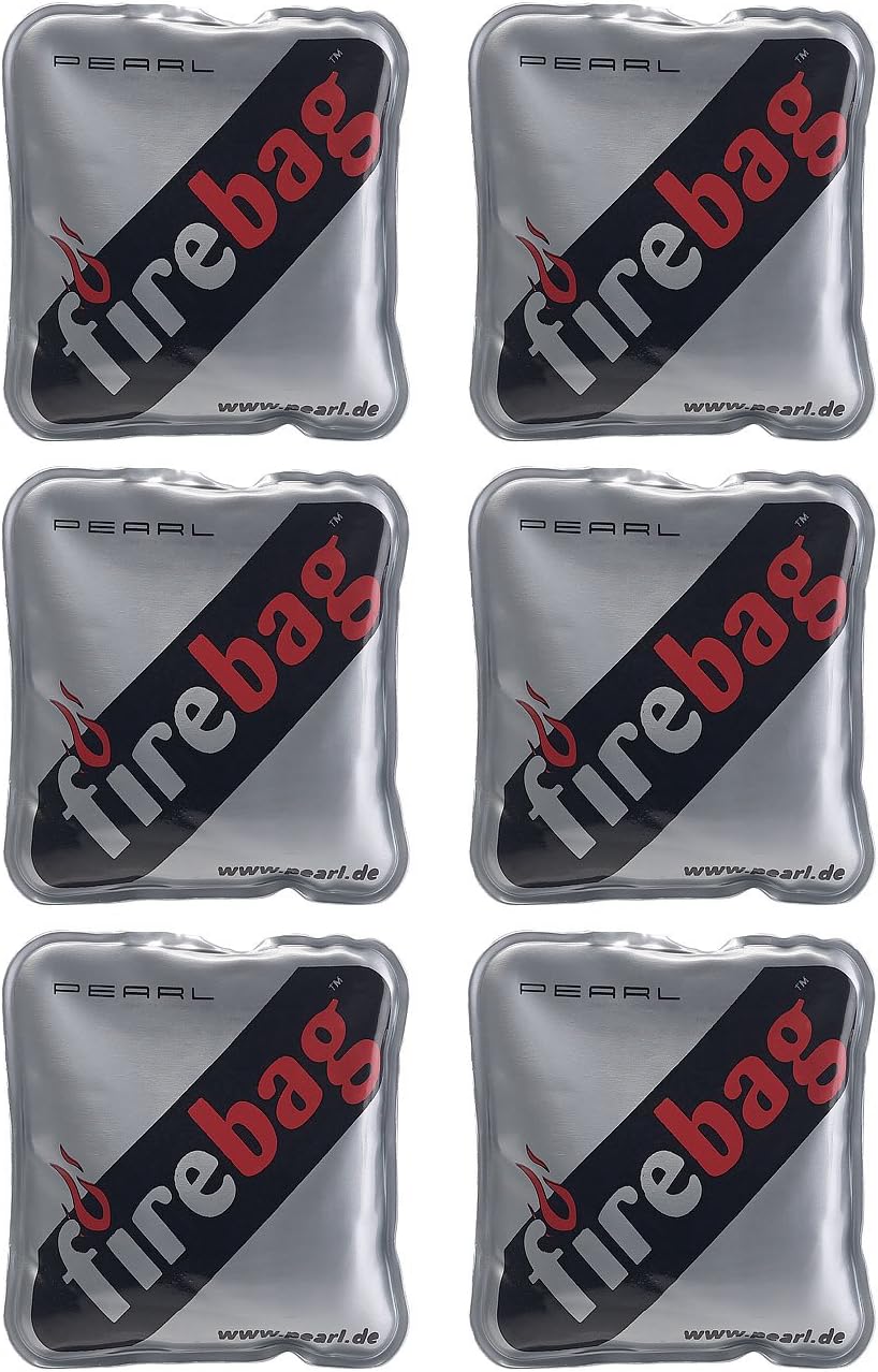 Wärmebeutel: 6er-Set Taschenwärmer, warme Hände, wiederverwendbar, Wärmflasche
