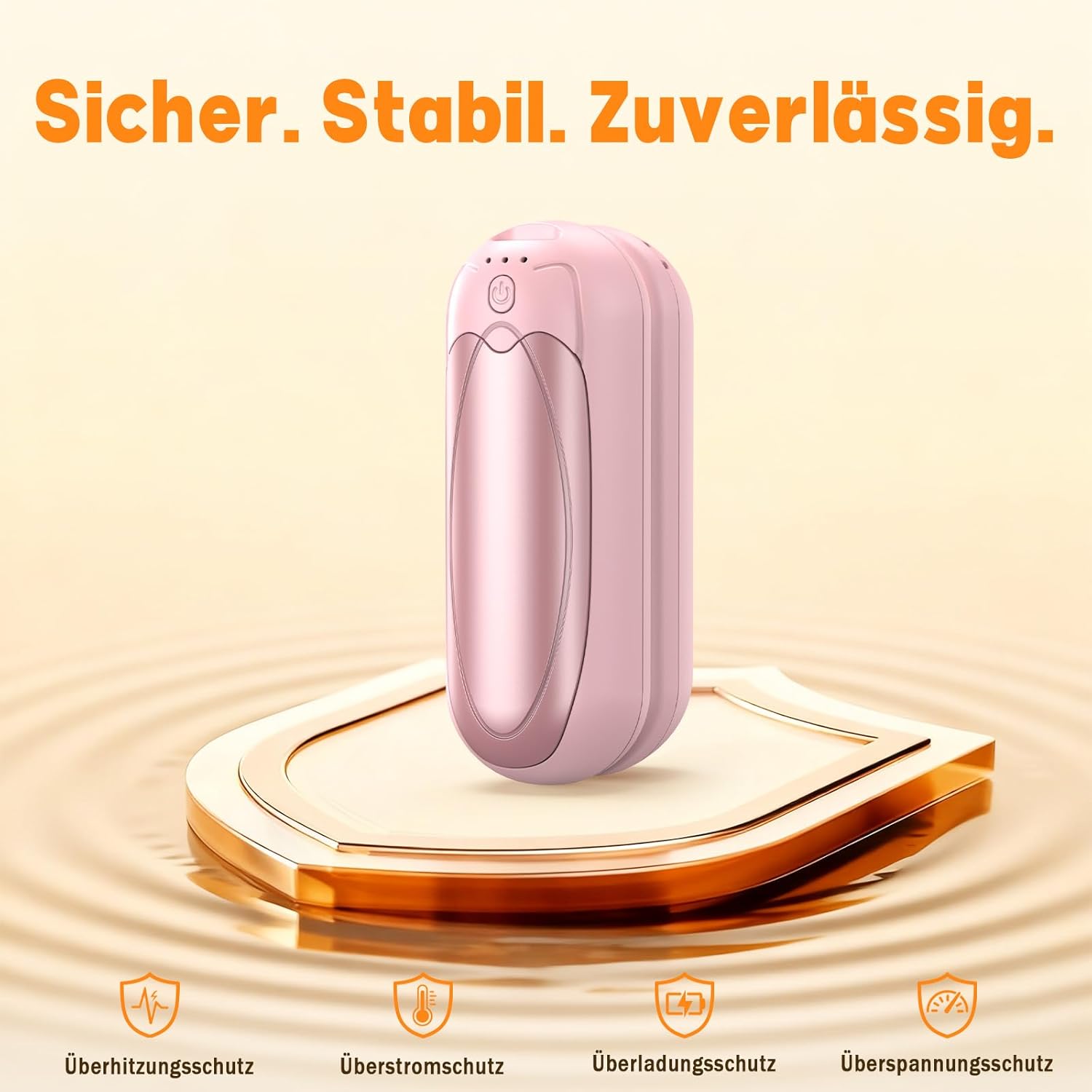 Handwärmer Wiederaufladbar 2er-Set, 7000mAh Elektrischer Taschenwärmer mit 3 Heizstufen, Tragbarer Magnetischer Handwärmer, Wintergeschenk für Damen & Herren – Bild 9
