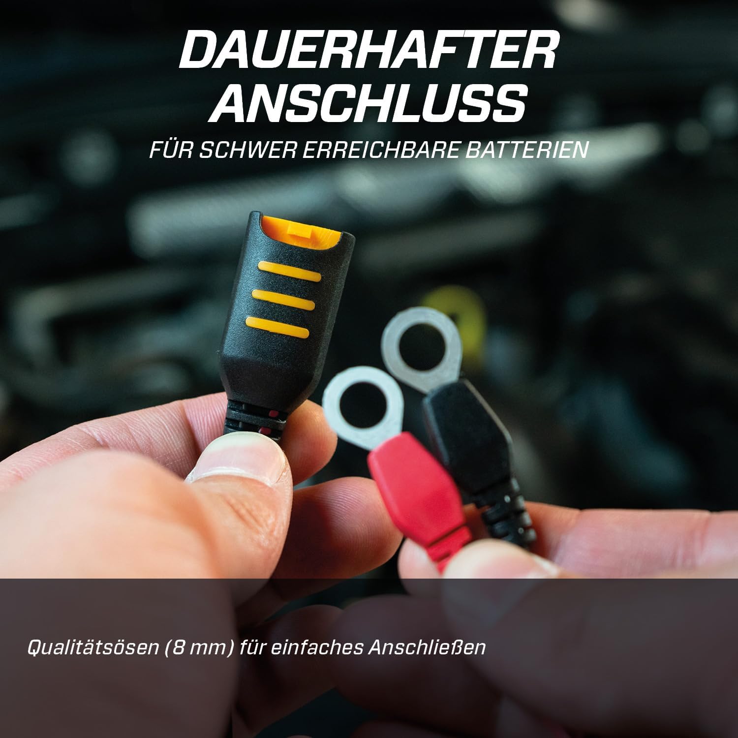 CTEK Connect Eyelet M8, dauerhafte Verbindung für schwer zugängliche Batterien, 8-mm-Öse, langlebiger, sicherer und einfacher Anschluss an das CTEK-Batterieladegerät, geeignet für Autos, Motorräder und mehr – Bild 3